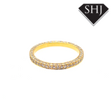 18ct Yellow Gold Diamond Full Hoop Eternity Ring 0.95ct