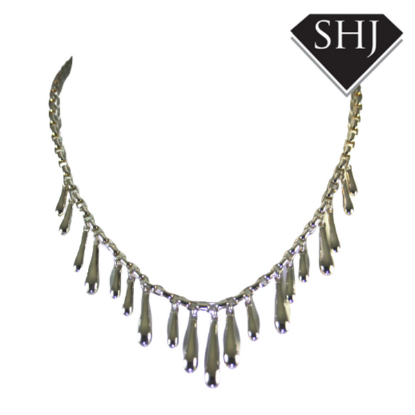 Silver Lucy Q Multi Drip Necklace