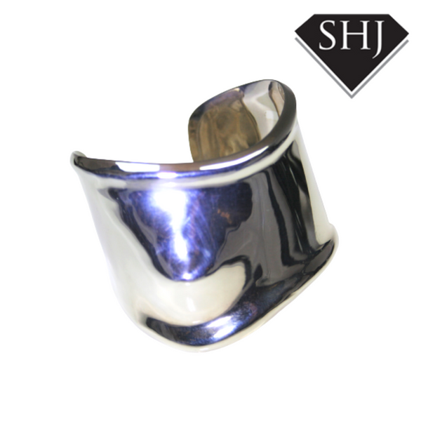 Silver Heavy Broad Cuff