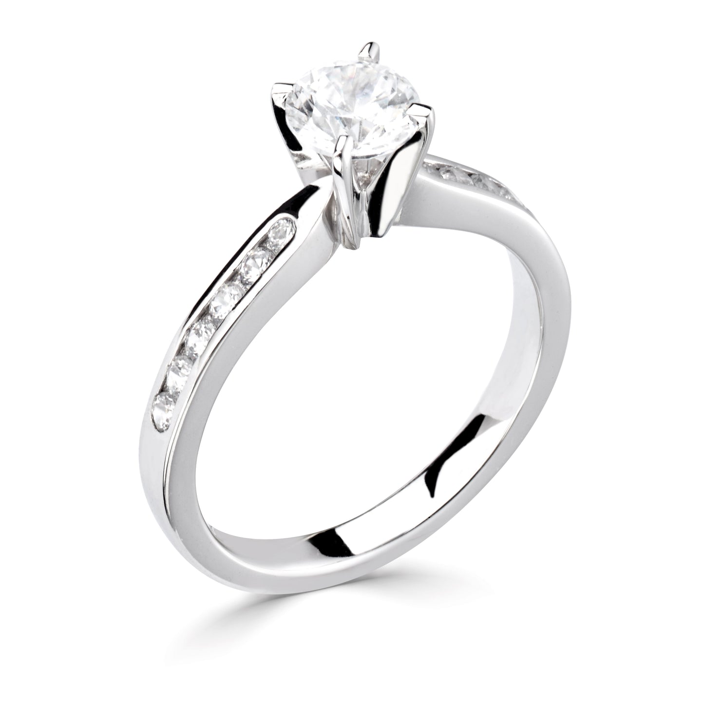 Solitaires - Diamond Shoulders