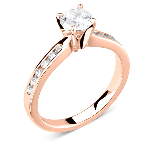 Solitaires - Diamond Shoulders
