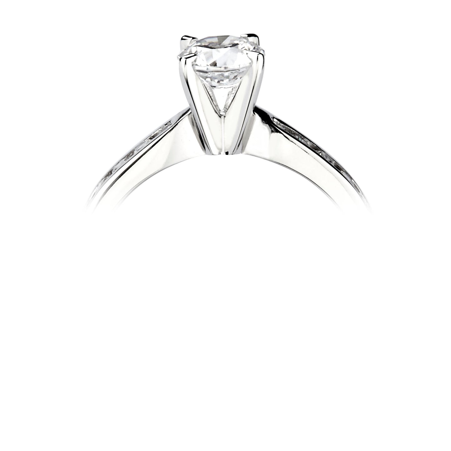 Solitaires - Diamond Shoulders