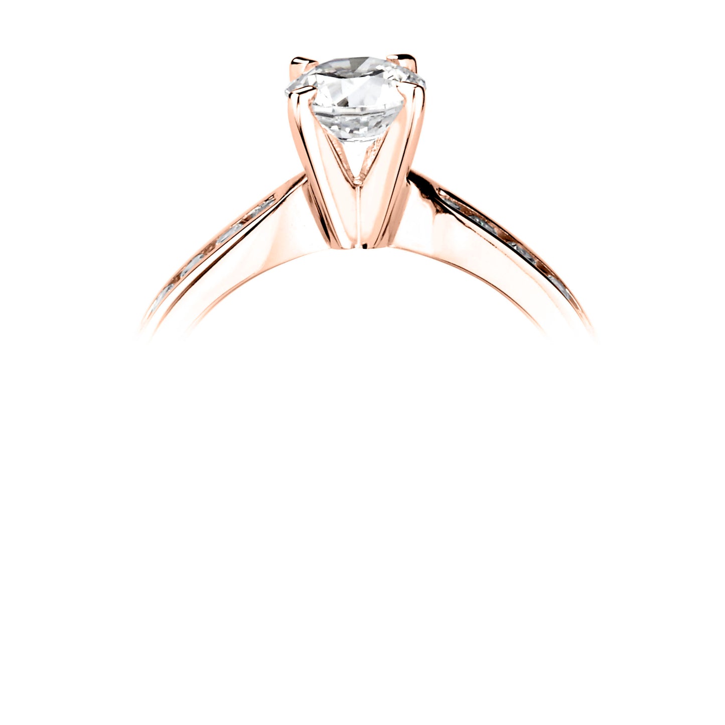 Solitaires - Diamond Shoulders