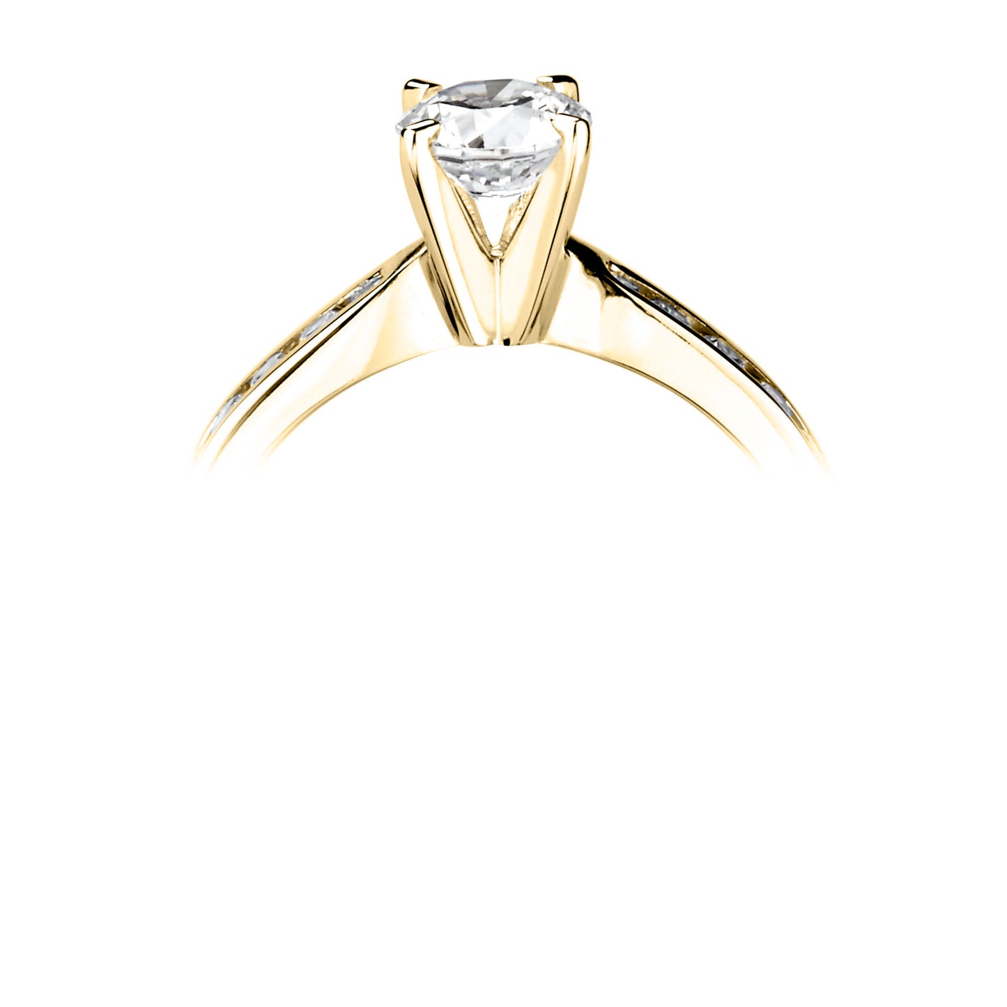 Solitaires - Diamond Shoulders
