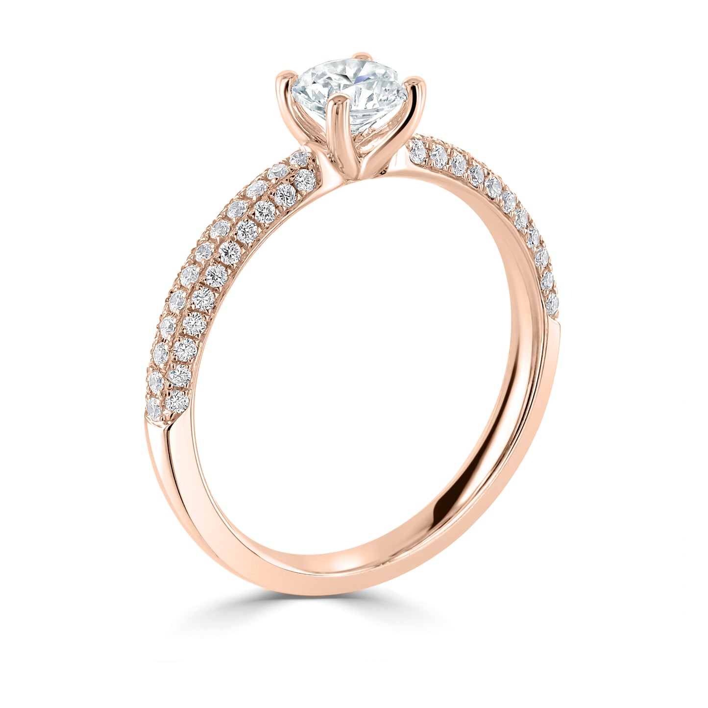 Solitaires - Diamond Shoulders