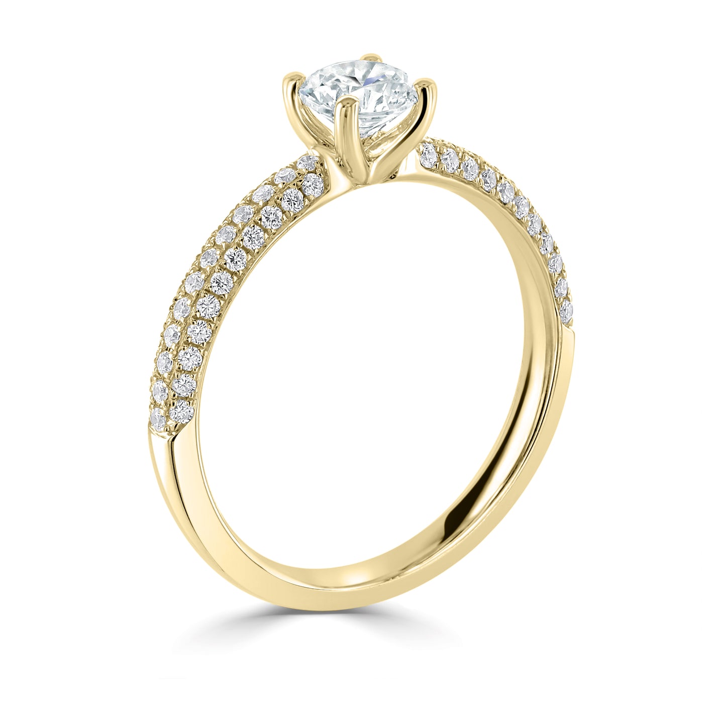 Solitaires - Diamond Shoulders
