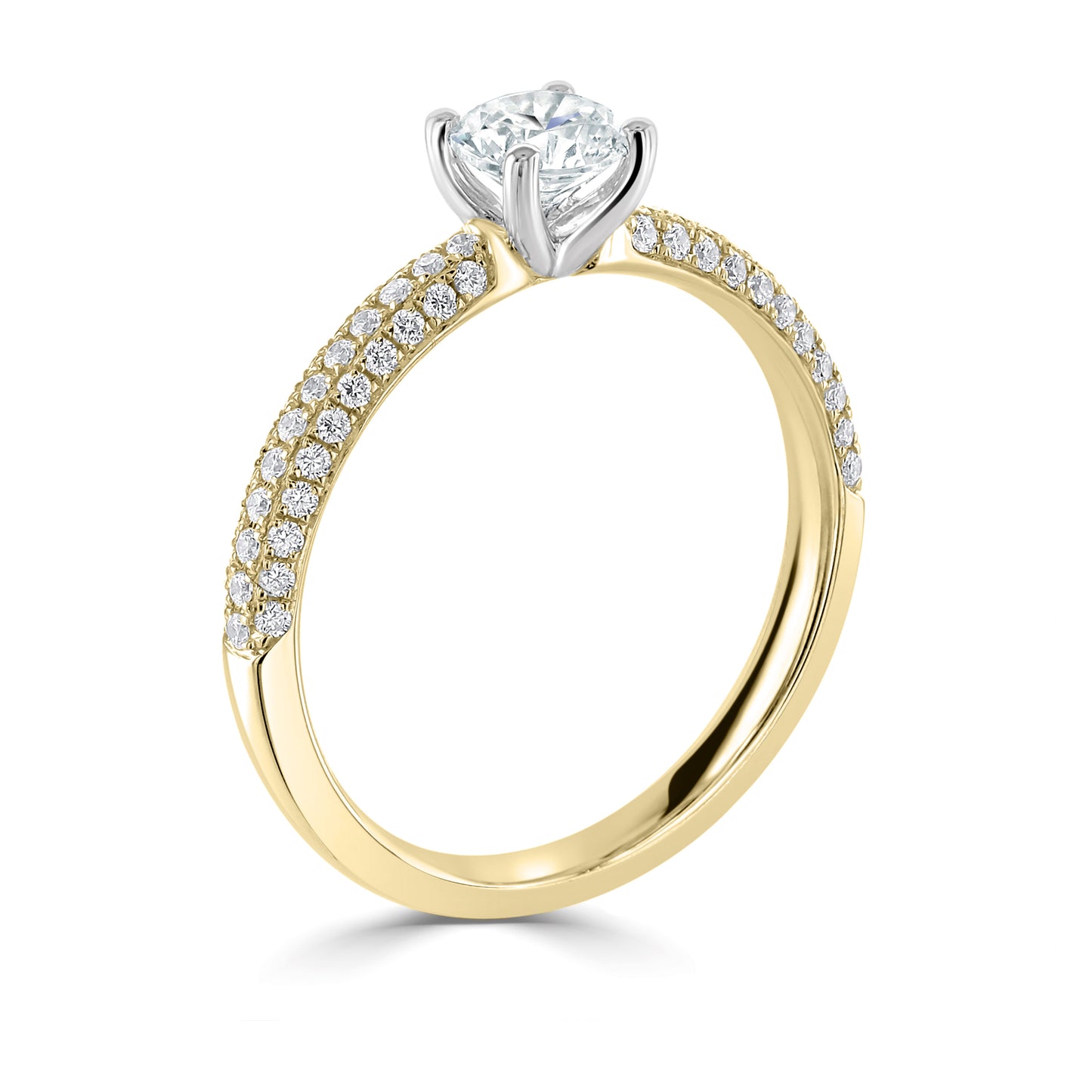 Solitaires - Diamond Shoulders