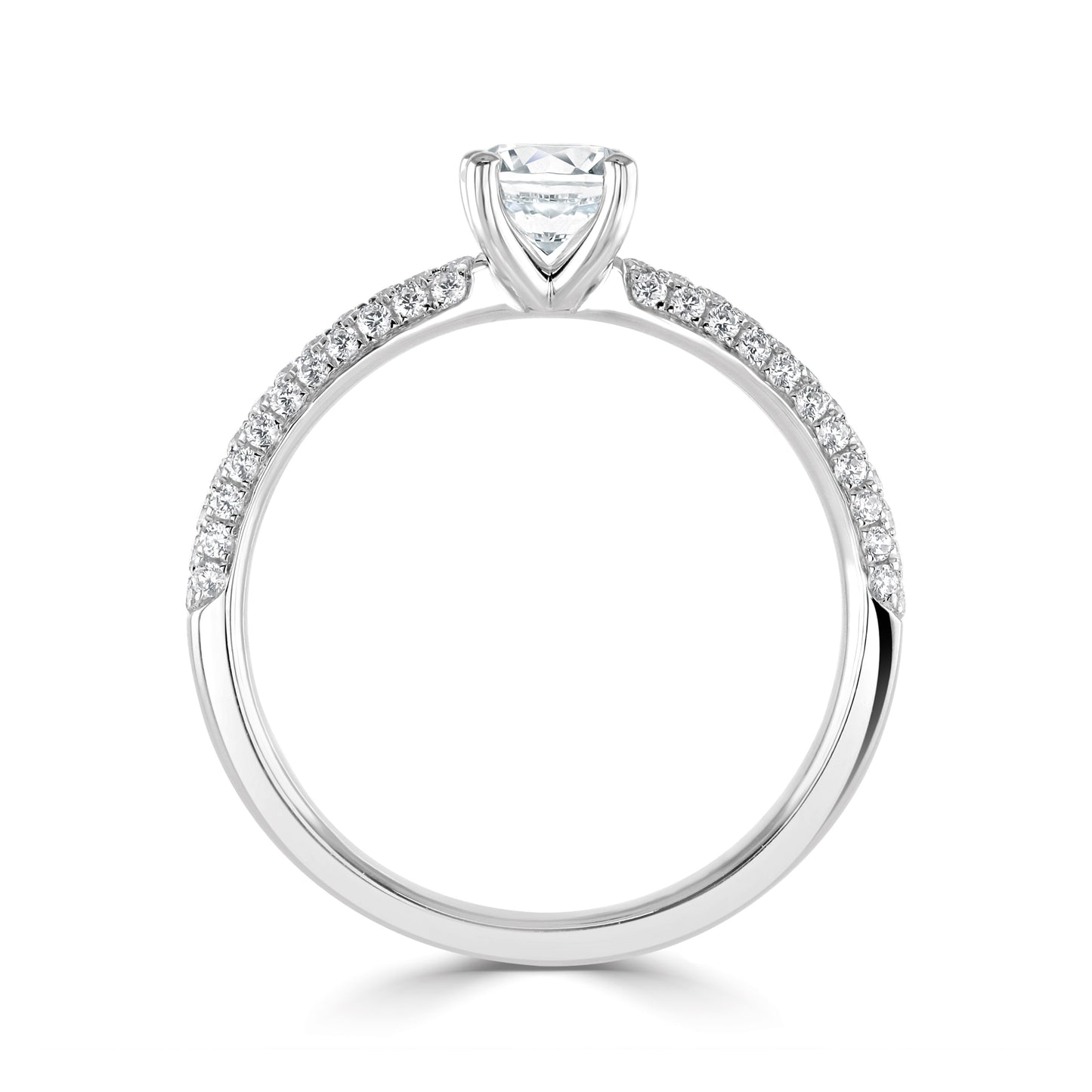 Solitaires - Diamond Shoulders