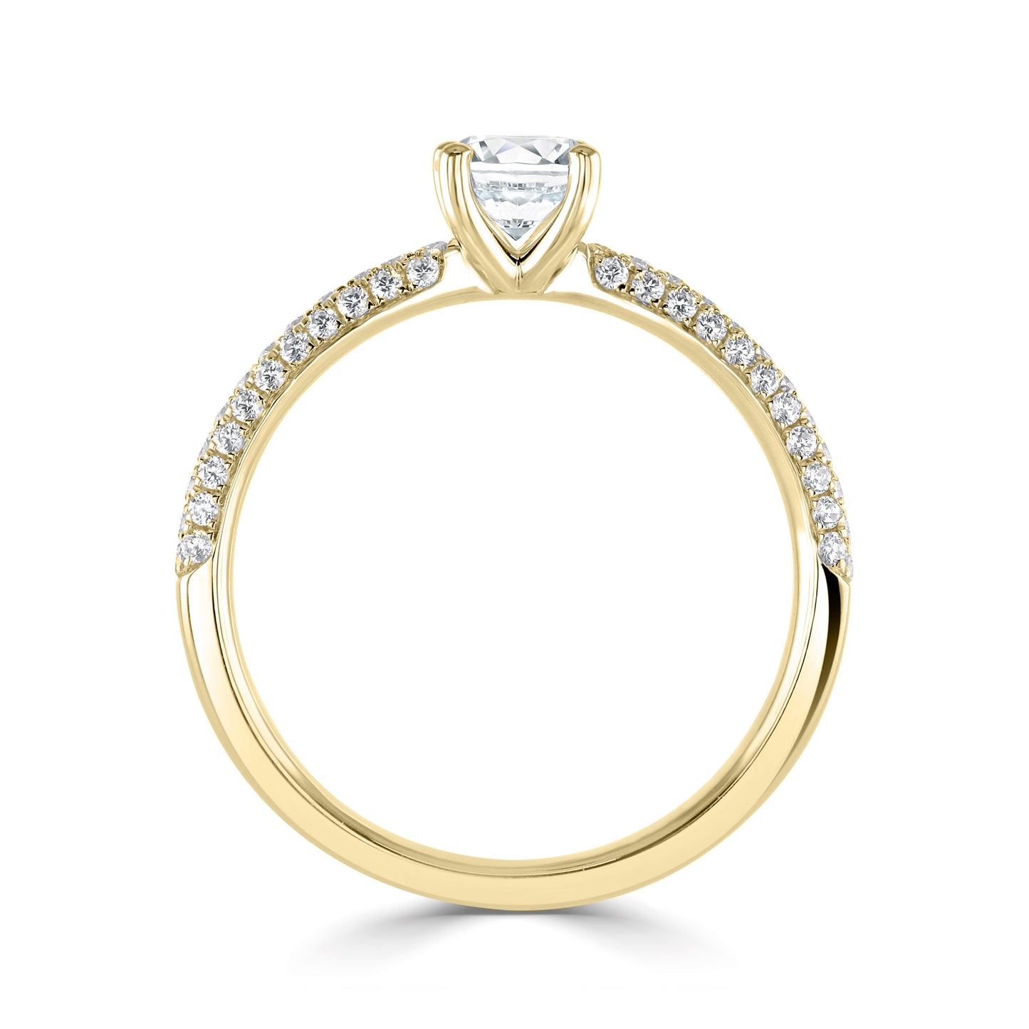 Solitaires - Diamond Shoulders