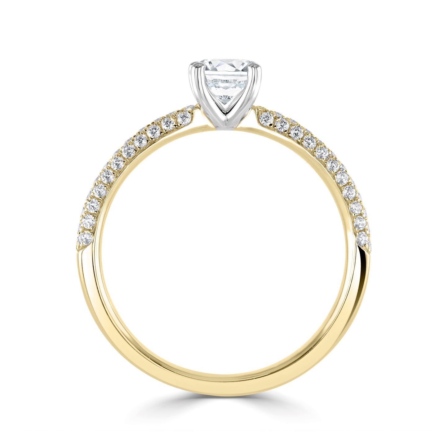 Solitaires - Diamond Shoulders