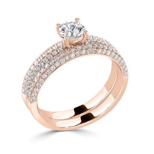 Solitaires - Diamond Shoulders