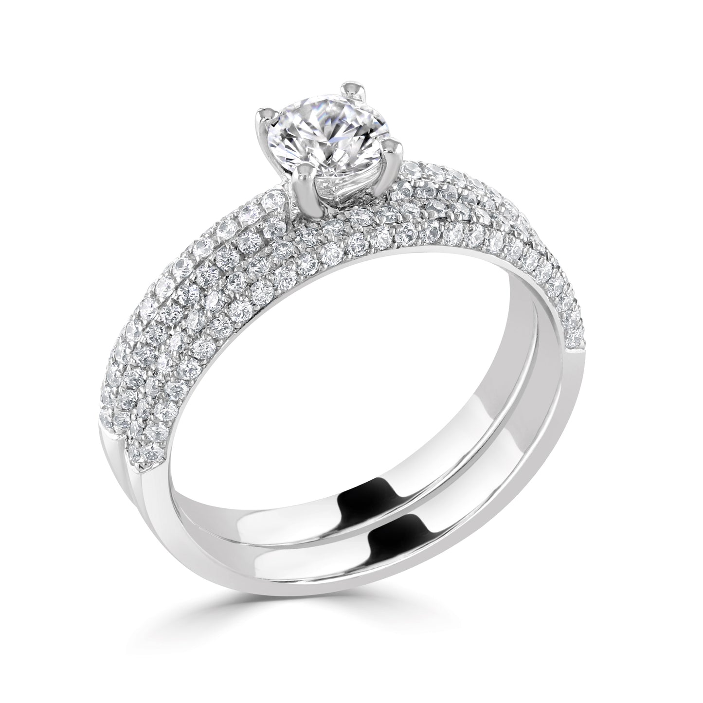 Solitaires - Diamond Shoulders