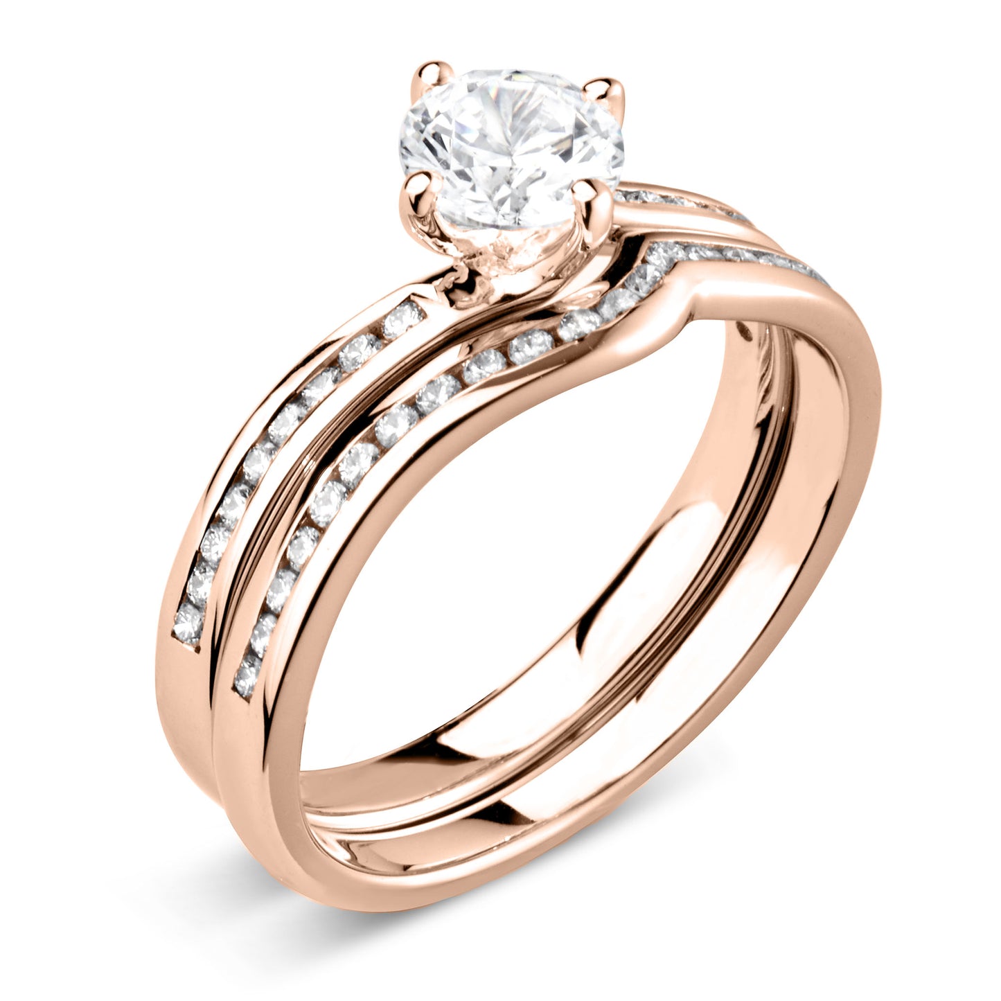 Solitaires - Diamond Shoulders