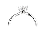 Solitaires - Diamond Shoulders