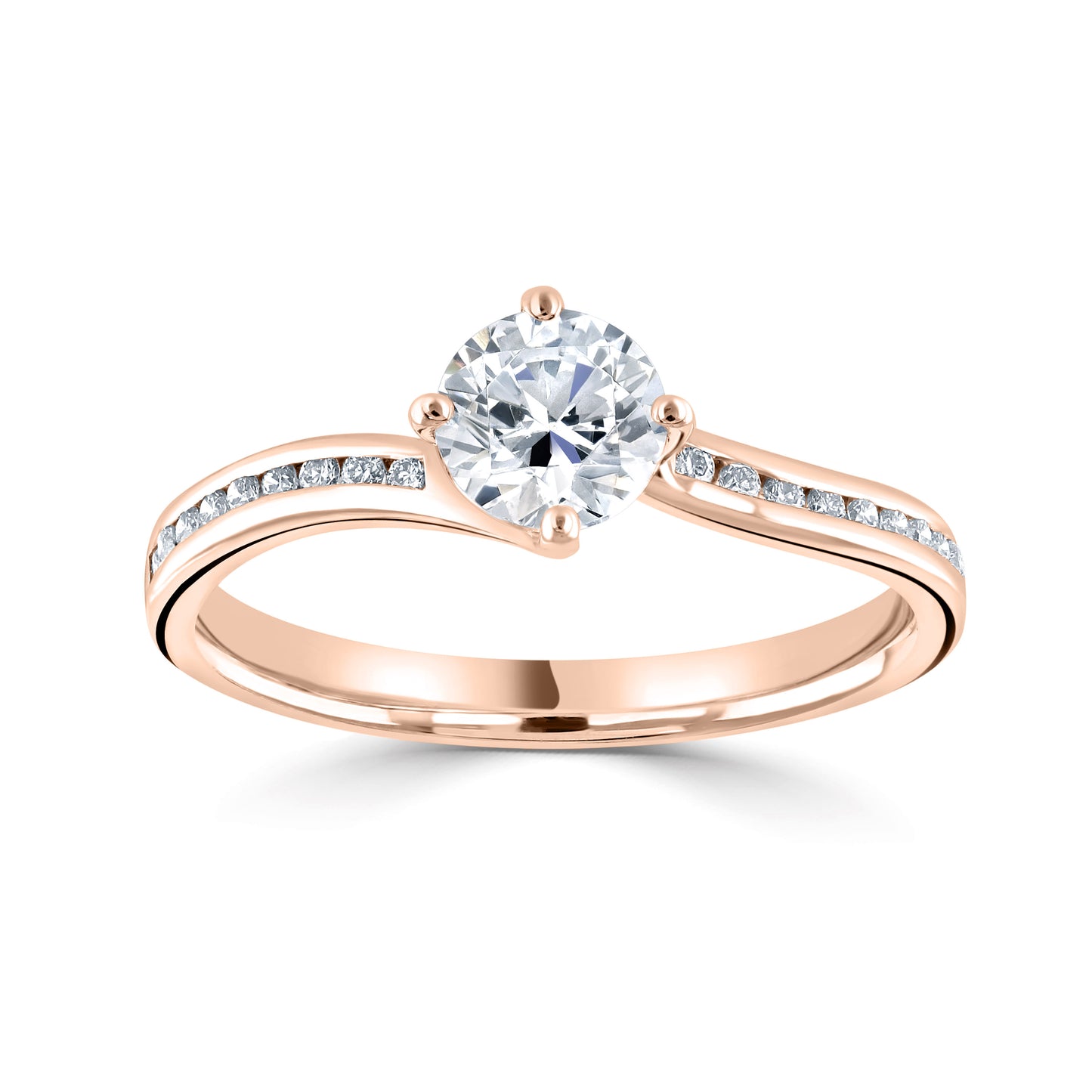 Solitaires - Diamond Shoulders