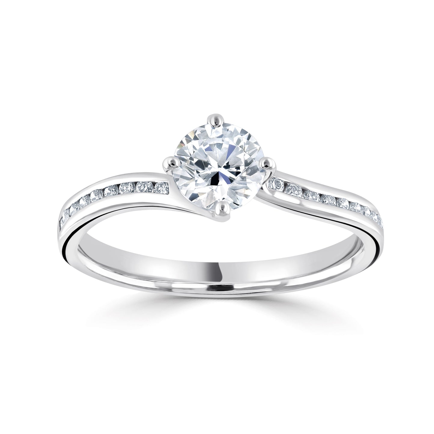 Solitaires - Diamond Shoulders