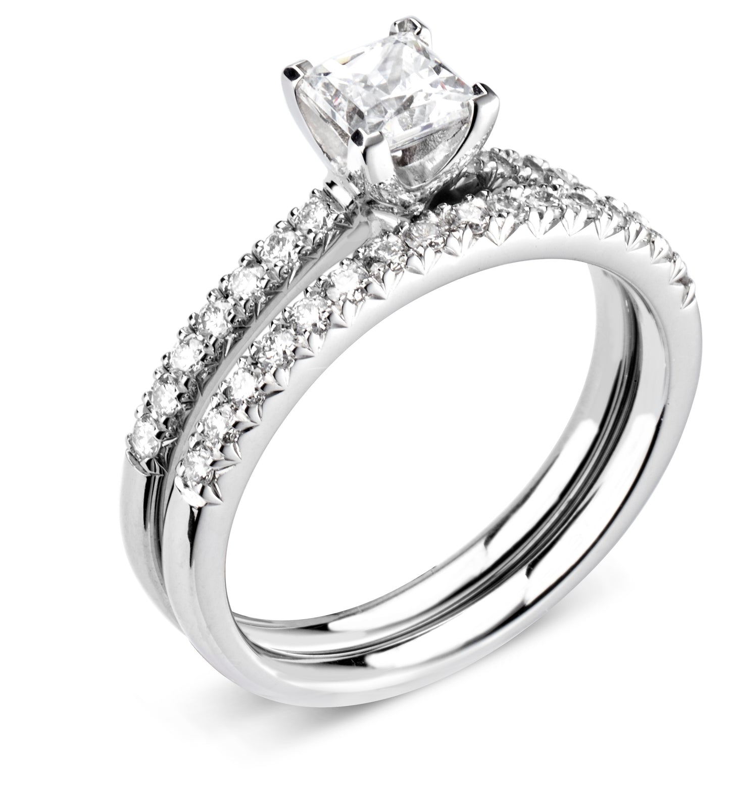 Solitaires - Diamond Shoulders