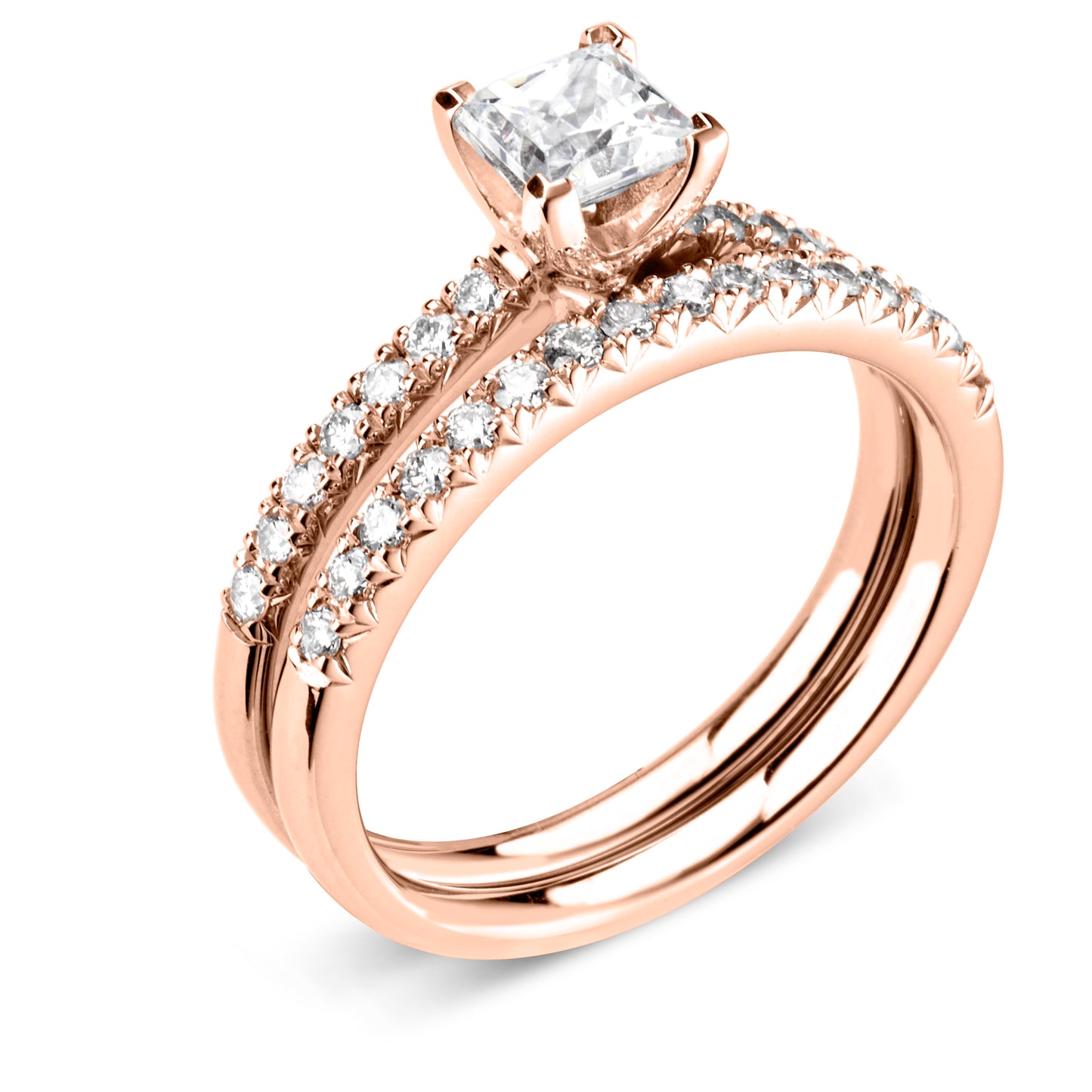 Solitaires - Diamond Shoulders