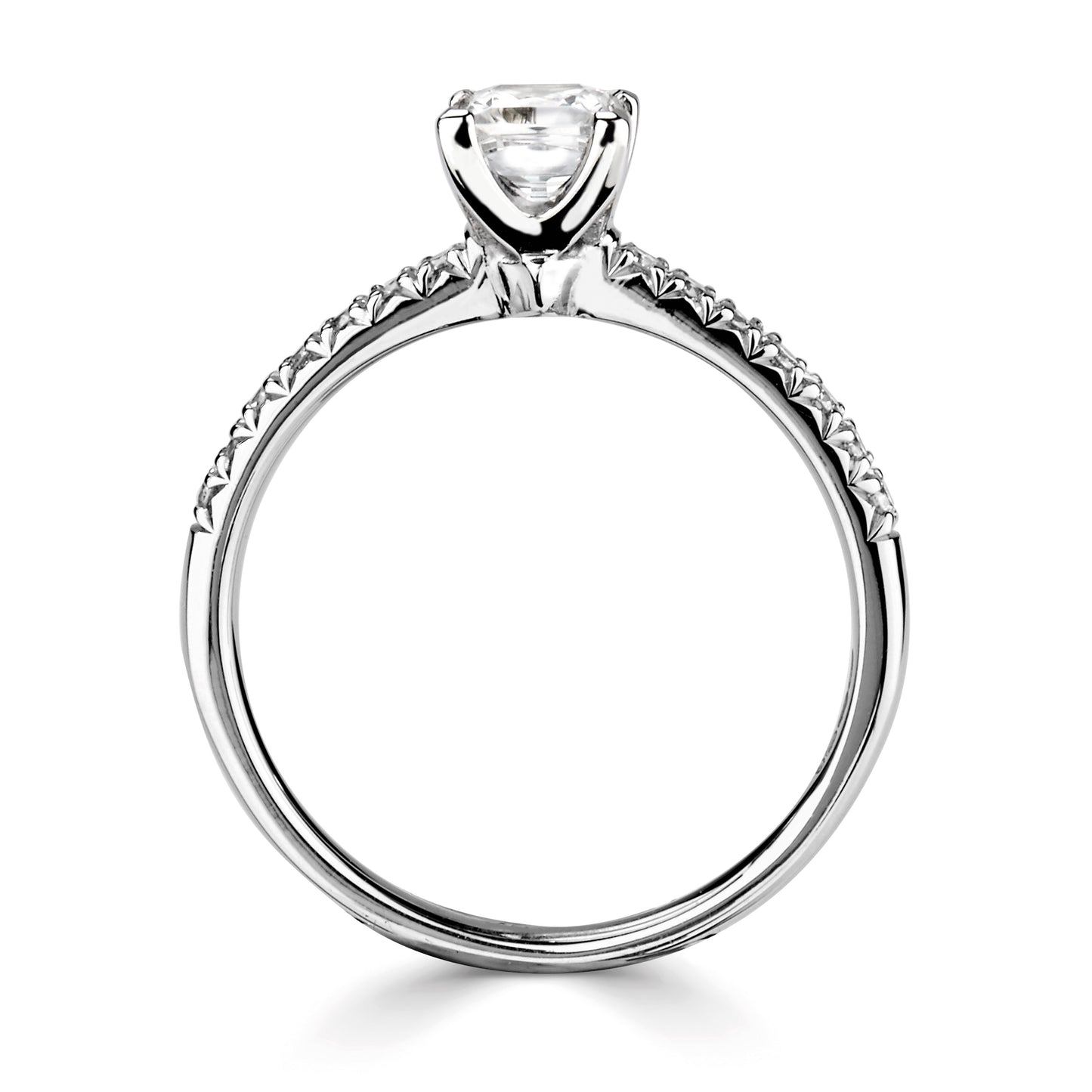 Solitaires - Diamond Shoulders