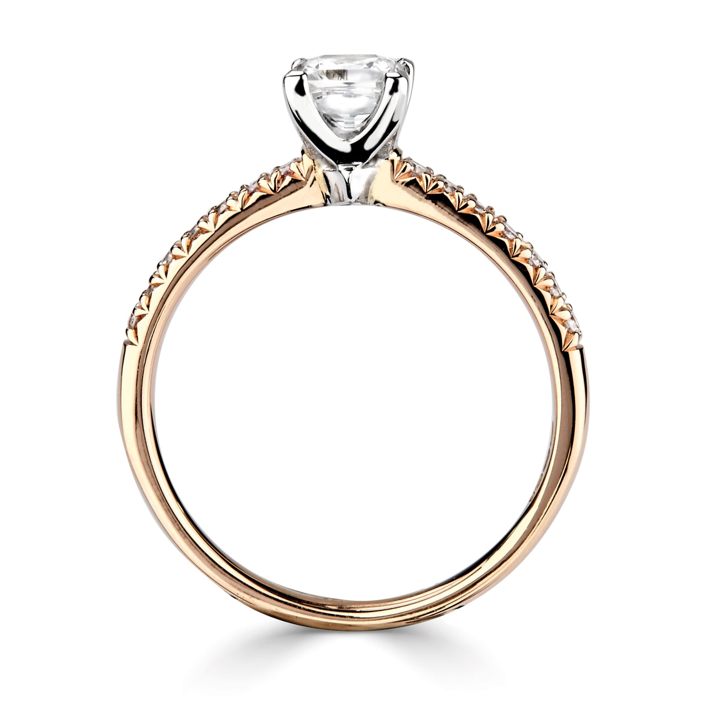 Solitaires - Diamond Shoulders