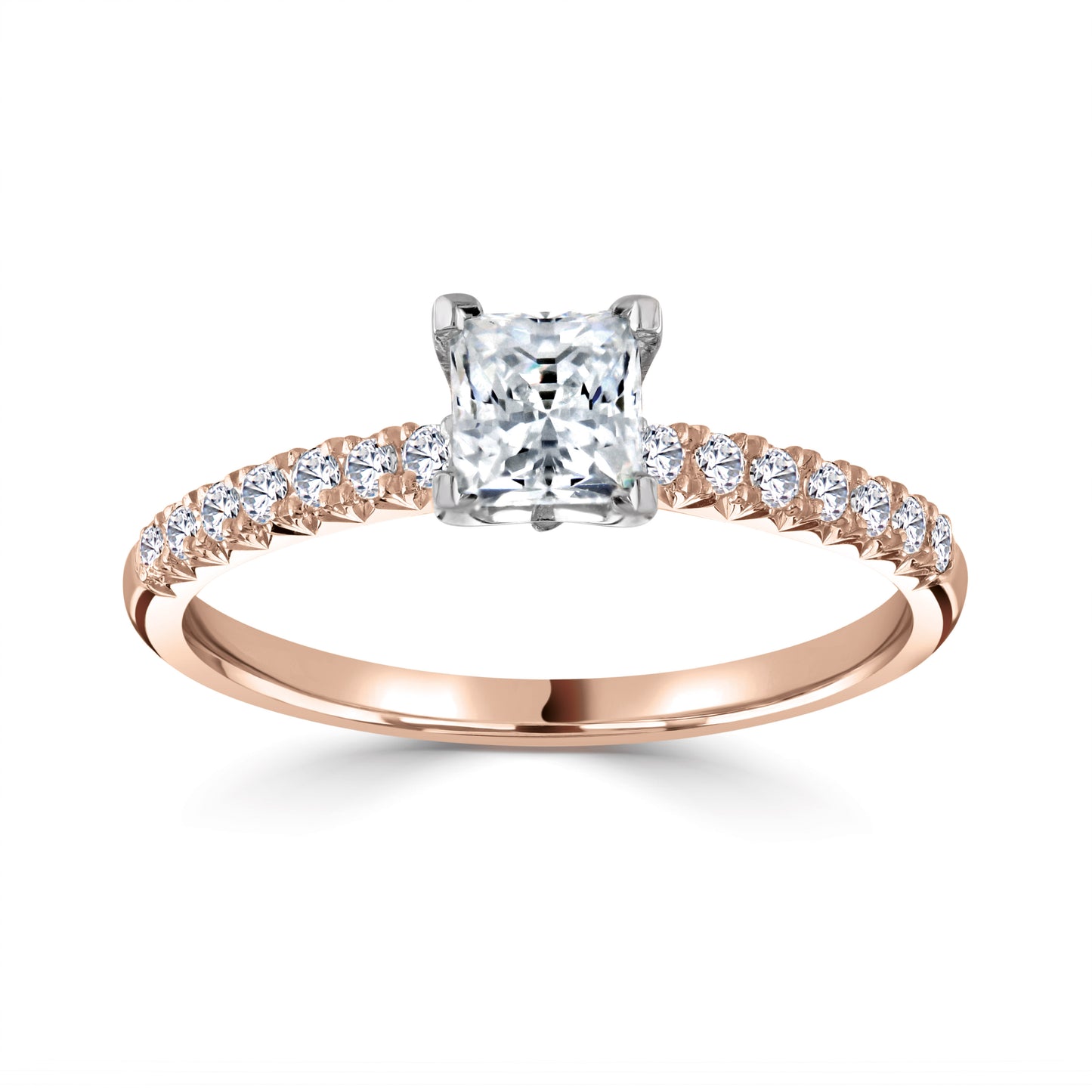 Solitaires - Diamond Shoulders