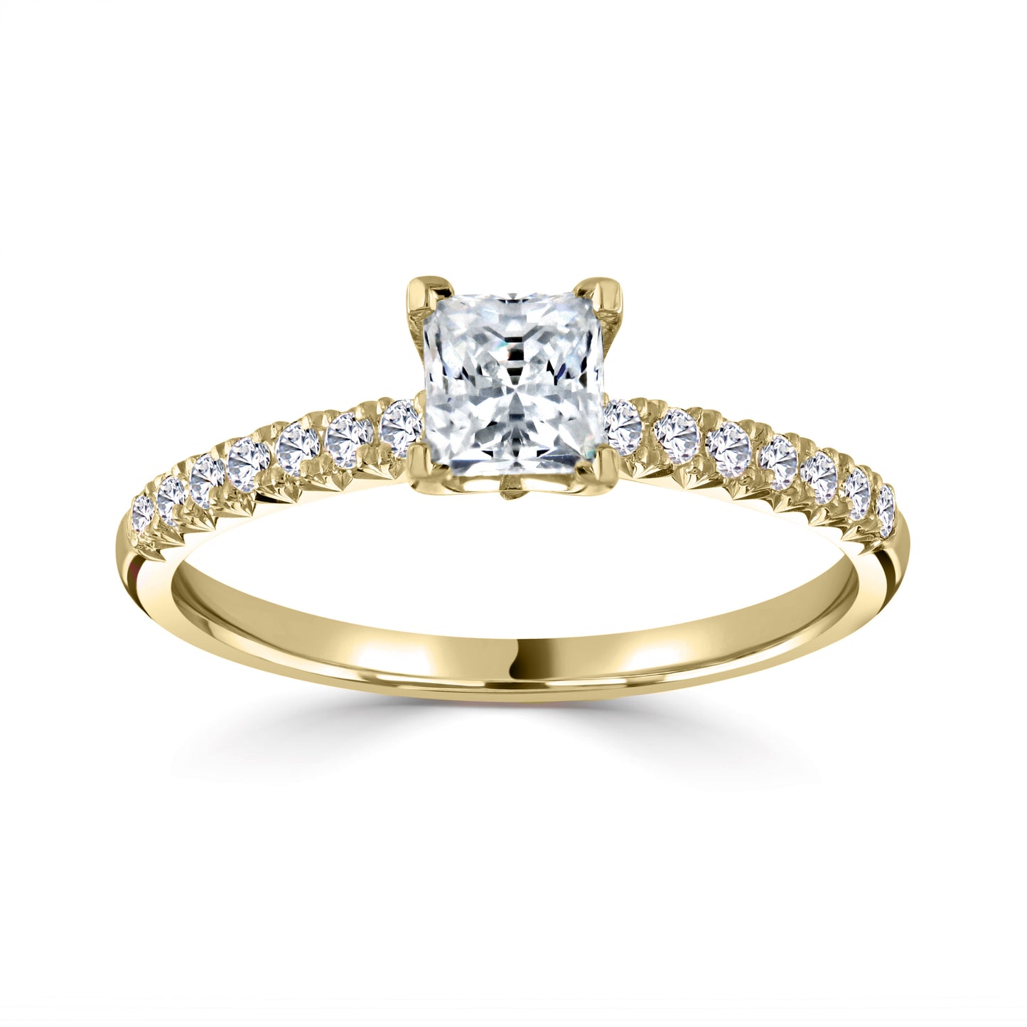 Solitaires - Diamond Shoulders