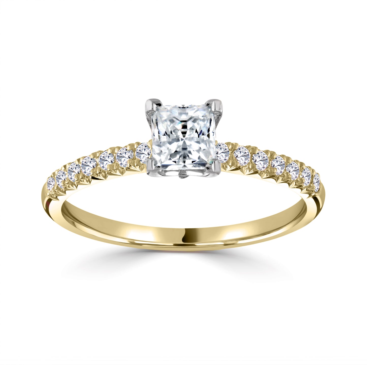 Solitaires - Diamond Shoulders