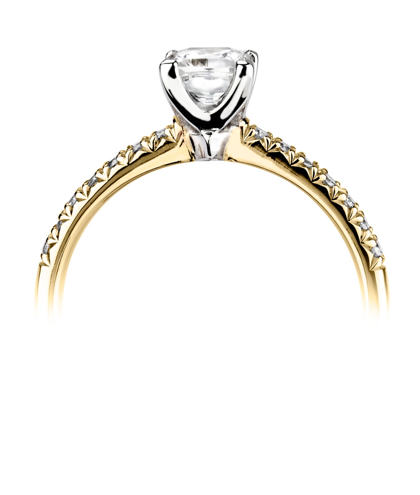 Solitaires - Diamond Shoulders