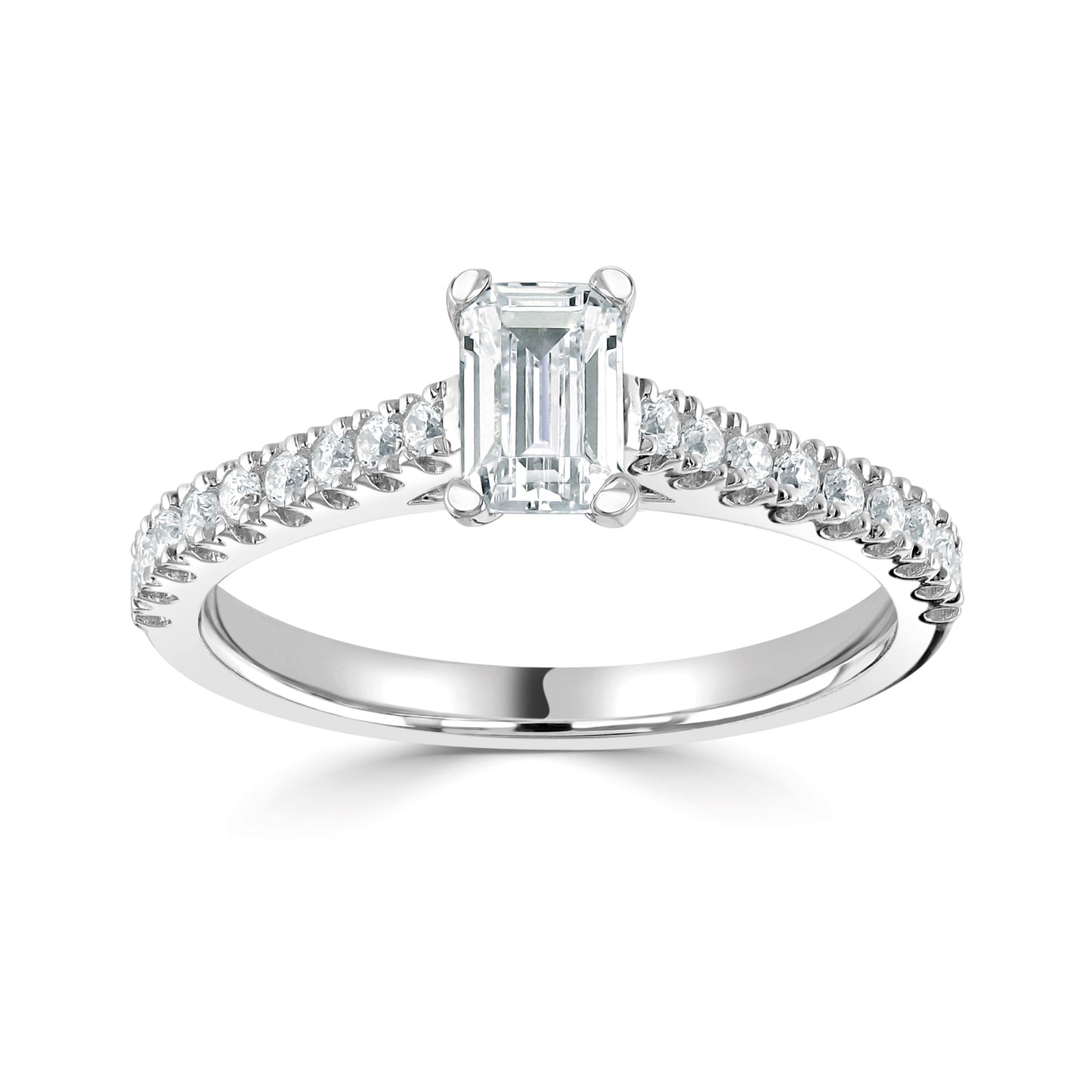 Solitaires - Diamond Shoulders