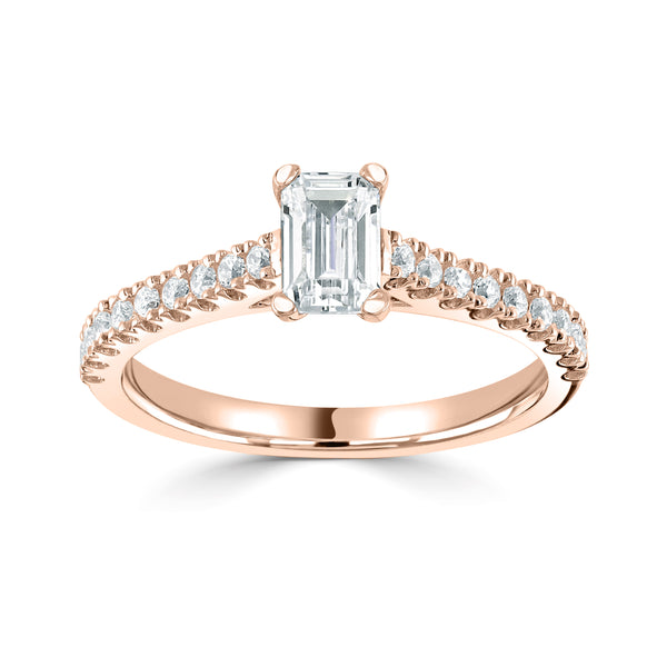 Solitaires - Diamond Shoulders