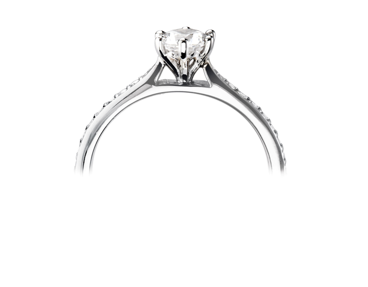 Solitaires - Diamond Shoulders