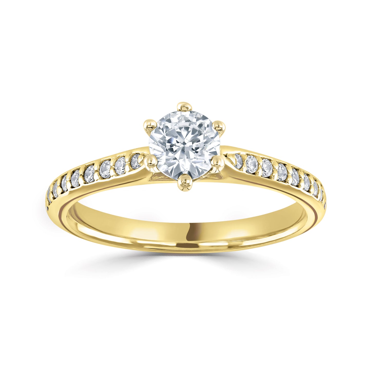 Solitaires - Diamond Shoulders