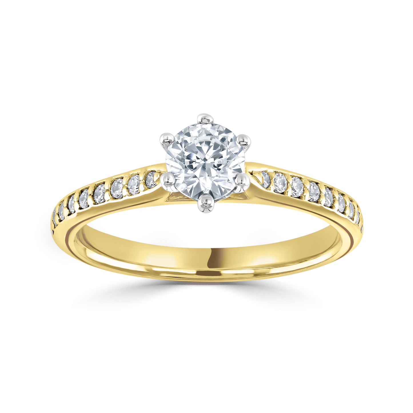 Solitaires - Diamond Shoulders