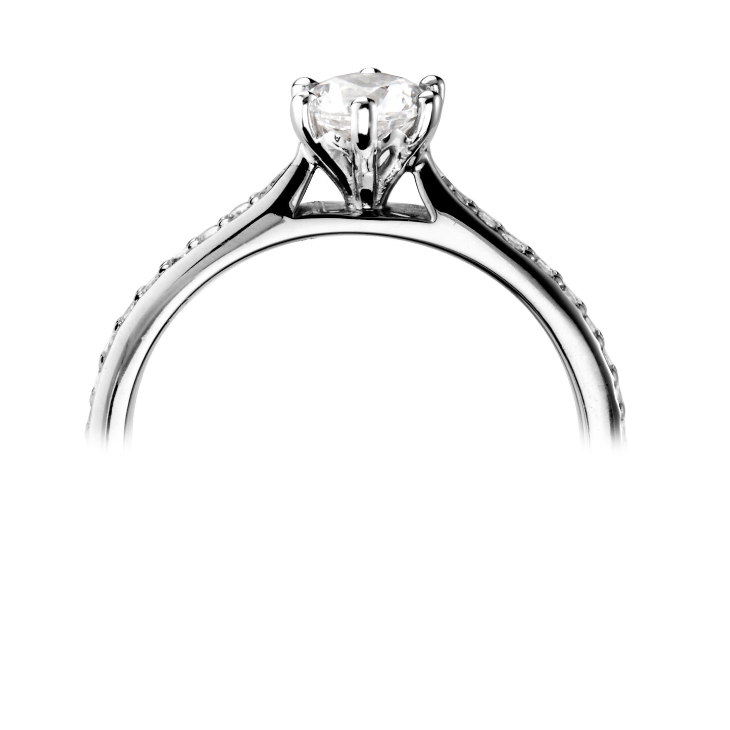Solitaires - Diamond Shoulders