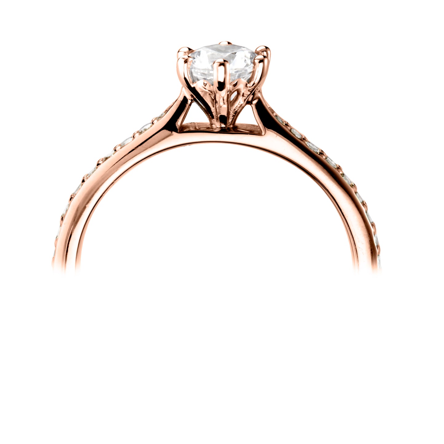 Solitaires - Diamond Shoulders