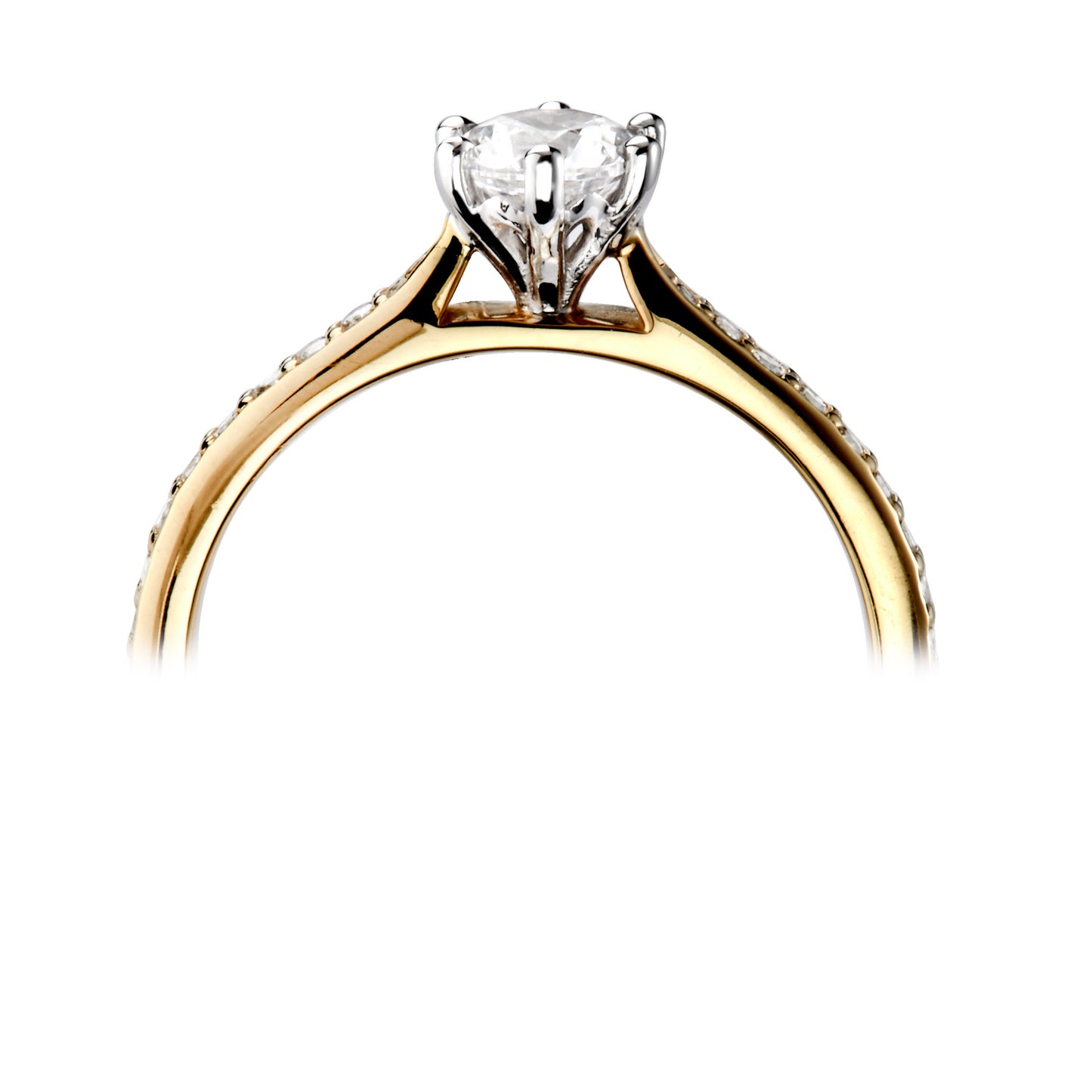 Solitaires - Diamond Shoulders