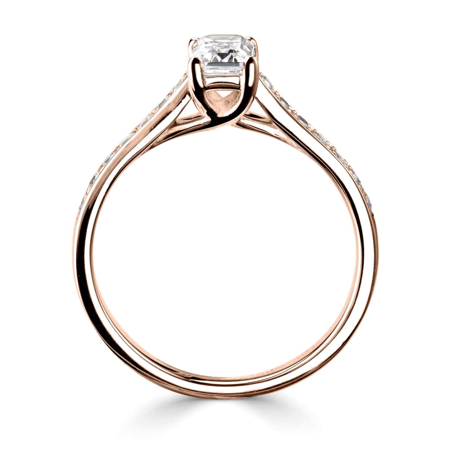 Solitaires - Diamond Shoulders