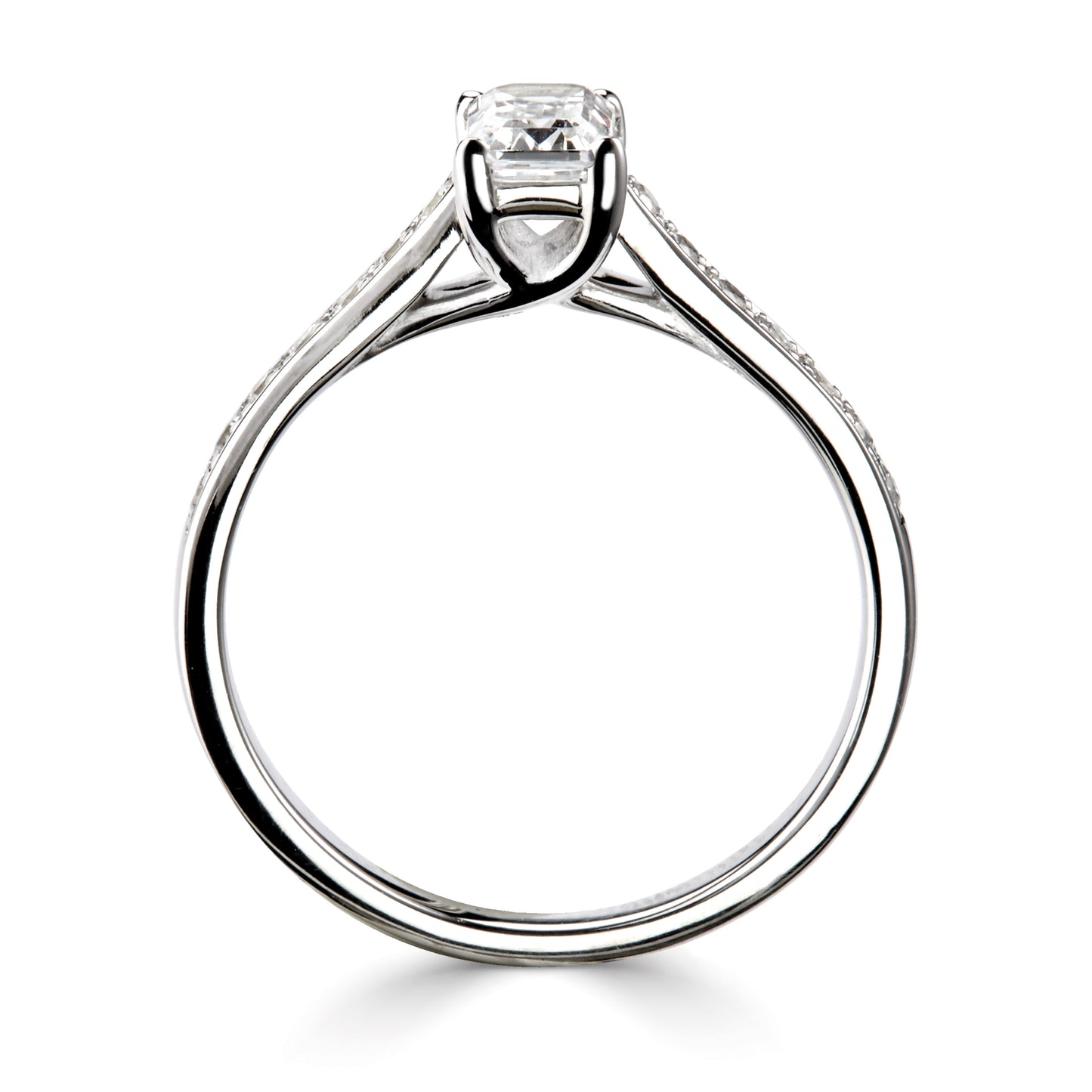 Solitaires - Diamond Shoulders