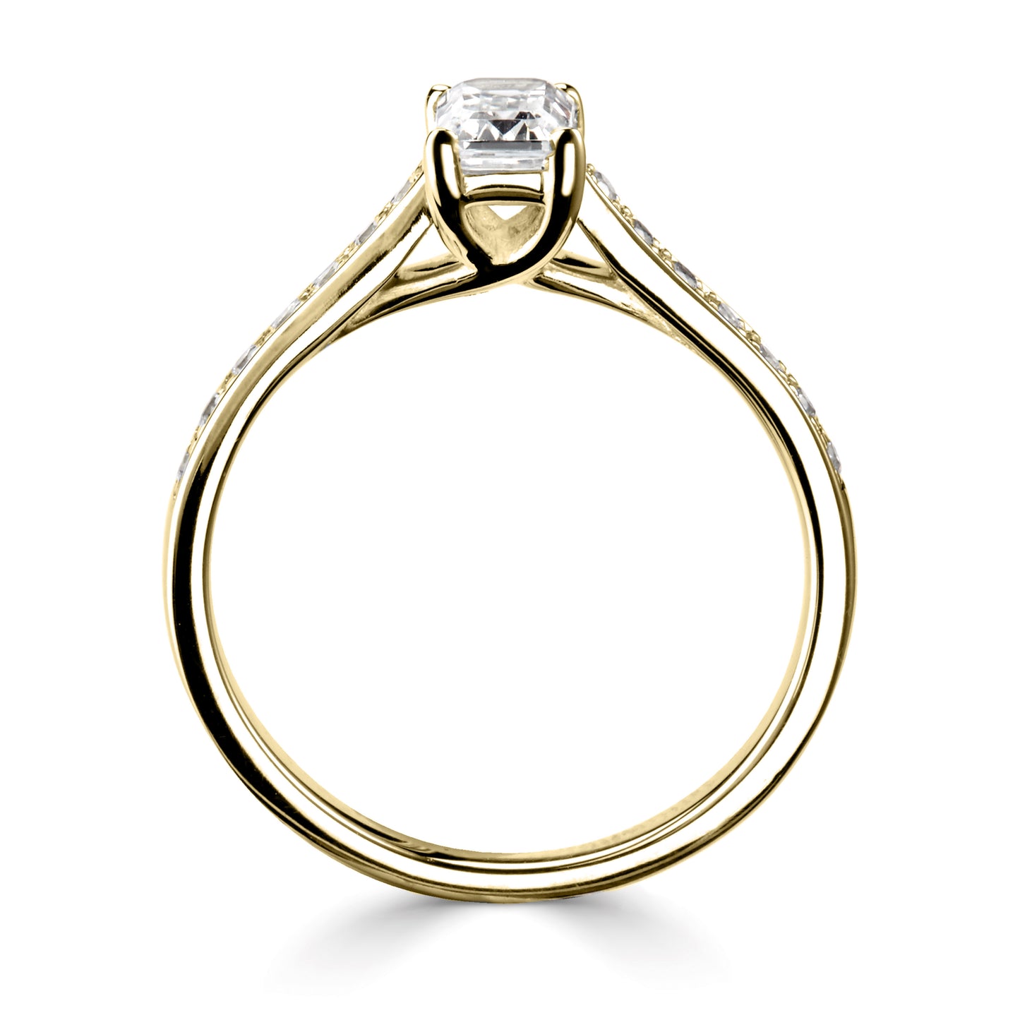 Solitaires - Diamond Shoulders