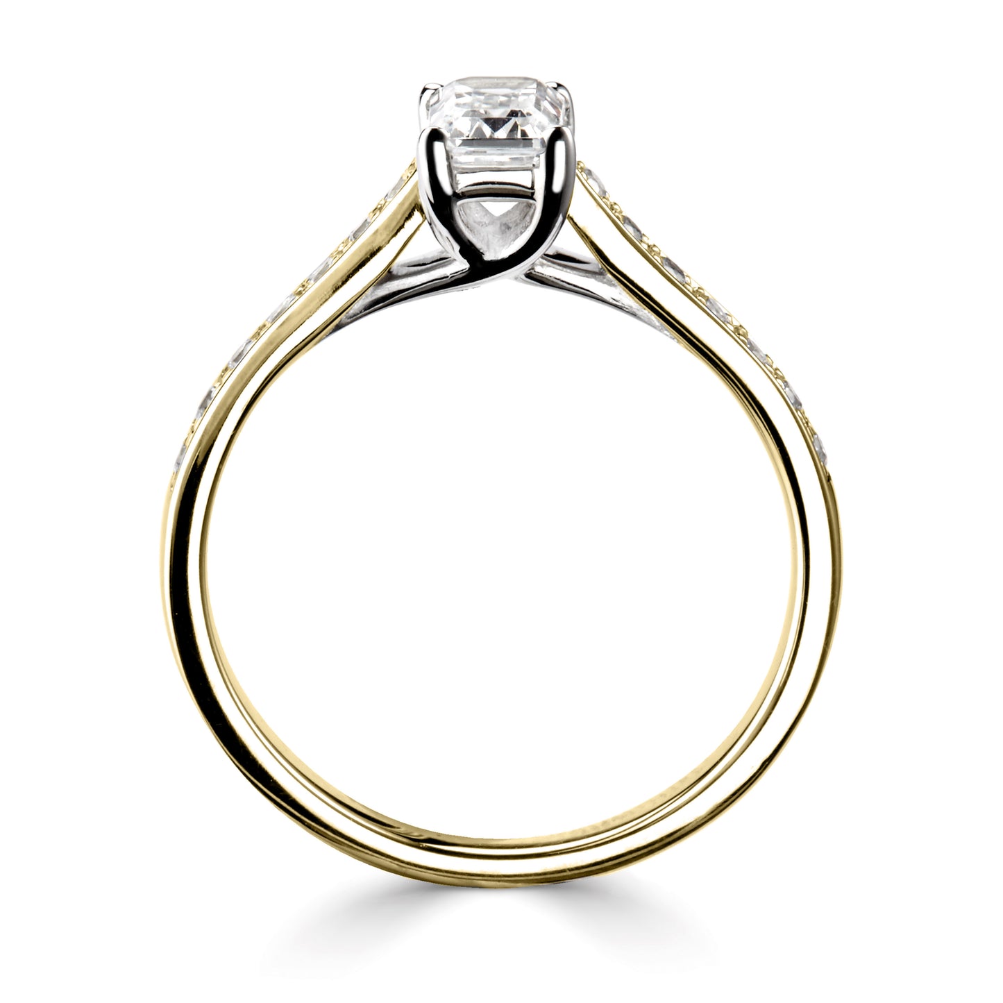 Solitaires - Diamond Shoulders