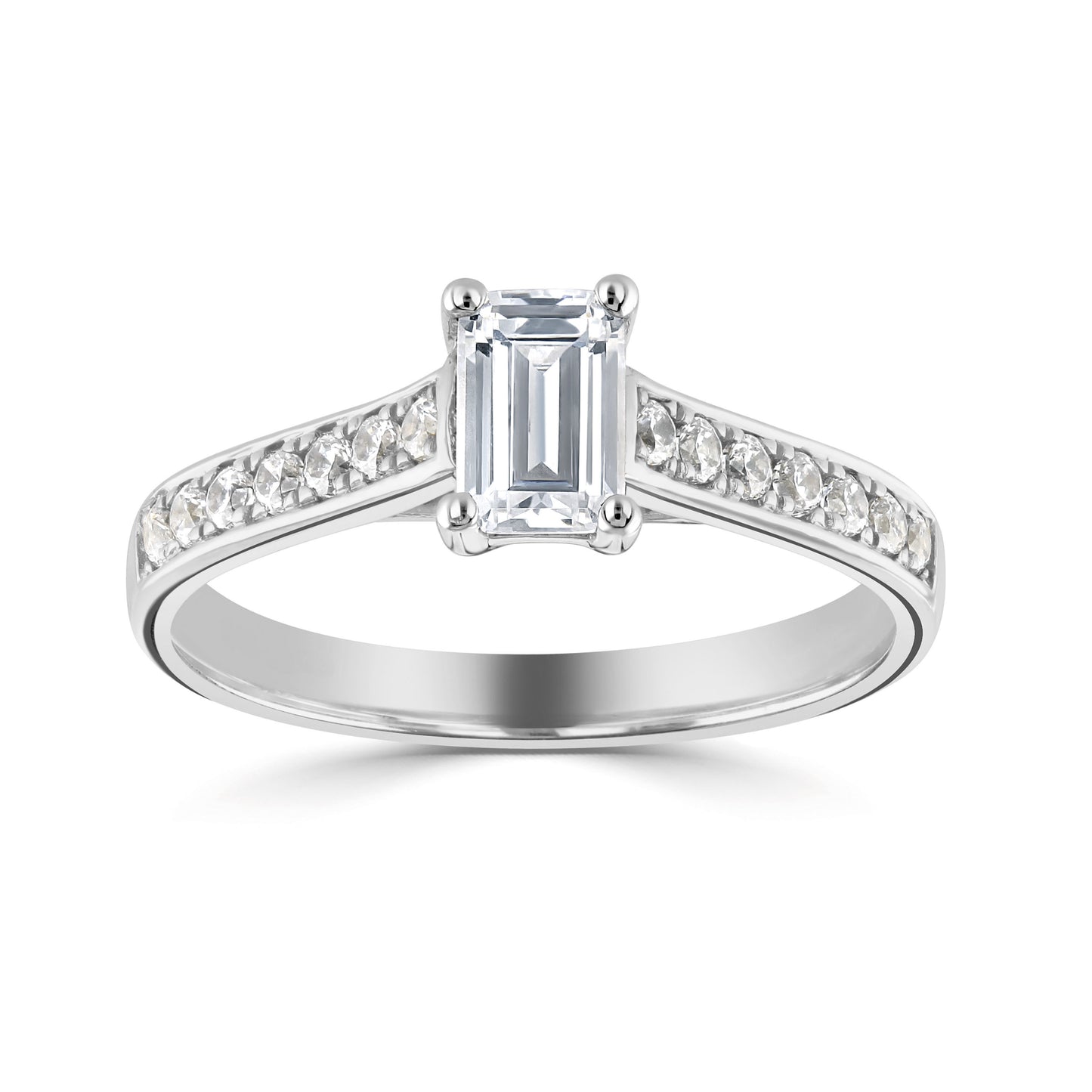Solitaires - Diamond Shoulders