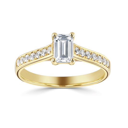 Solitaires - Diamond Shoulders
