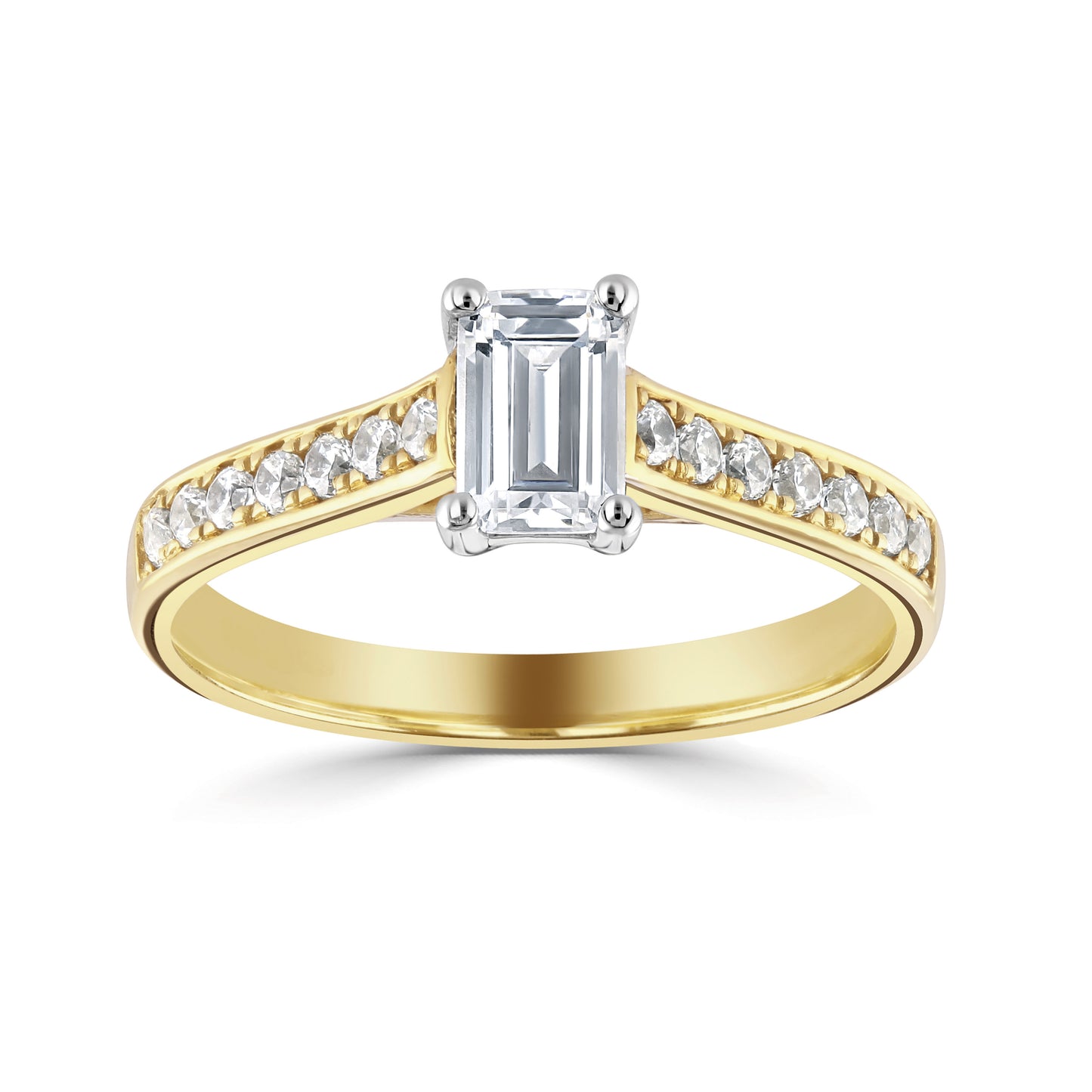 Solitaires - Diamond Shoulders
