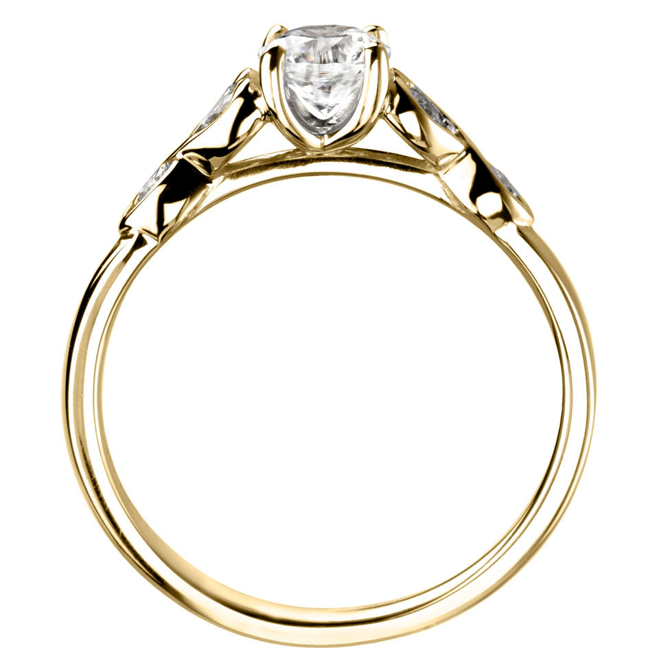 Solitaires - Diamond Shoulders