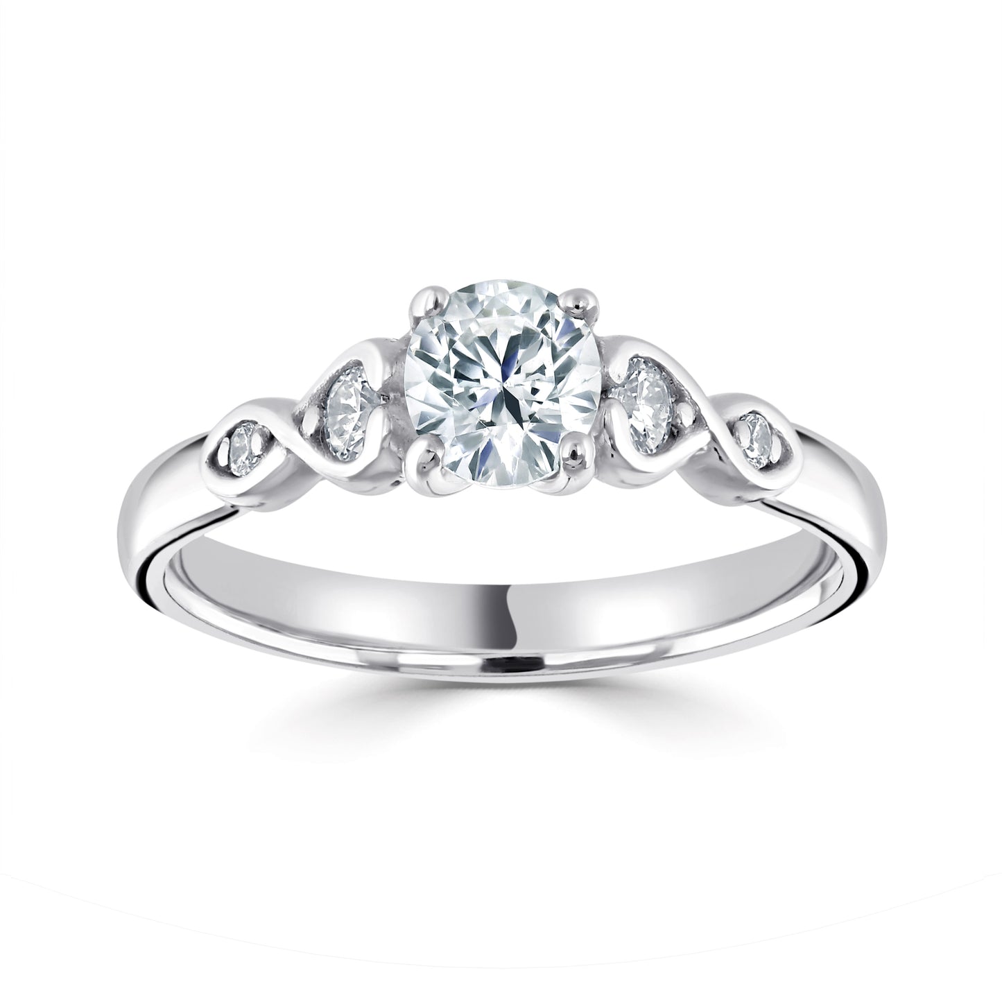 Solitaires - Diamond Shoulders