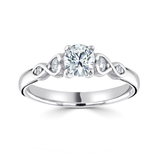 Solitaires - Diamond Shoulders