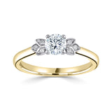 Solitaires - Diamond Shoulders