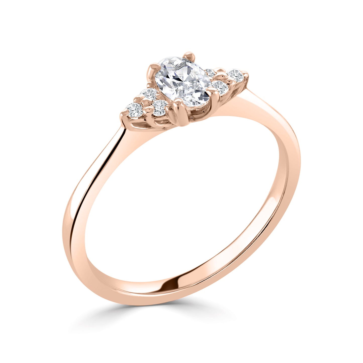 Solitaires - Diamond Shoulders