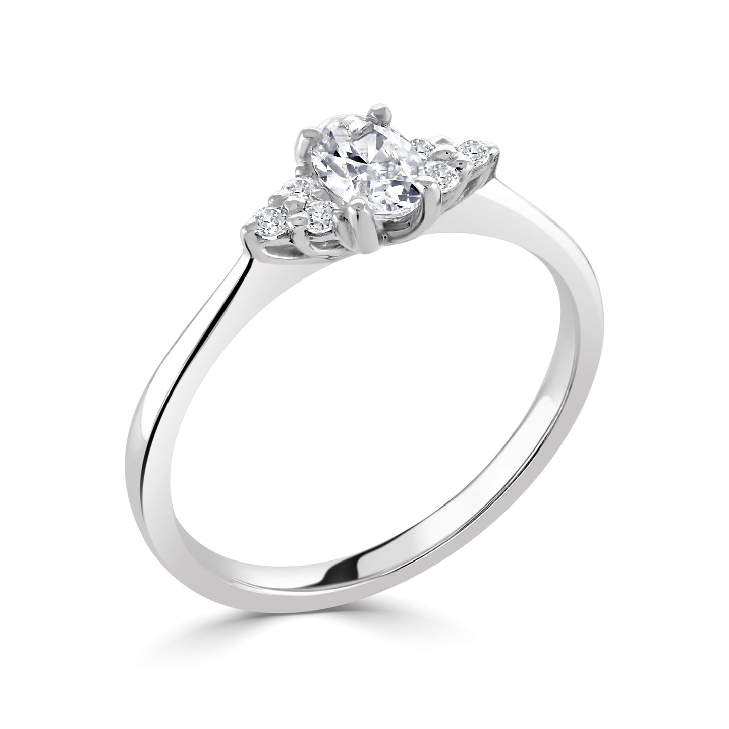 Solitaires - Diamond Shoulders