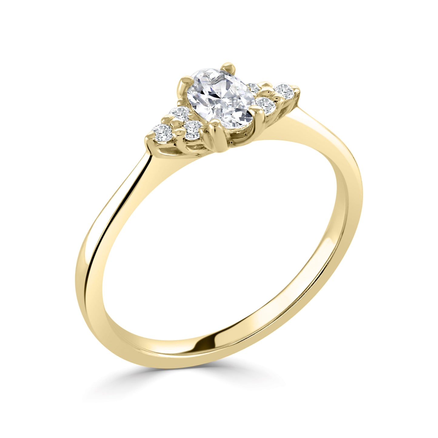 Solitaires - Diamond Shoulders